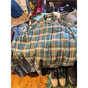 Lucky Brand Plaid Flannel Button Down